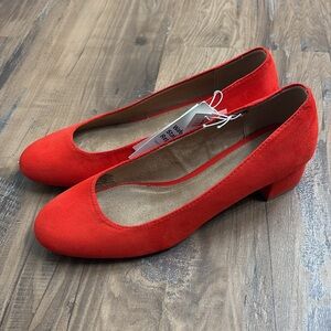 NWT Red Suede Heels